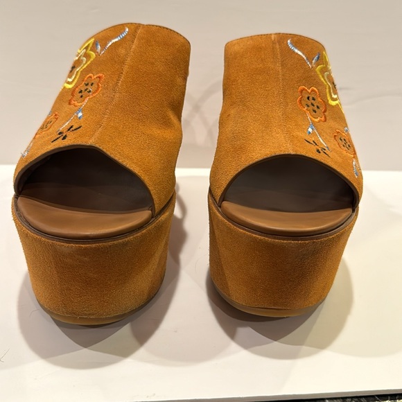 See By Chloé | Dakota Embroidered Suede Platform Size 10 - Picture 6 of 8